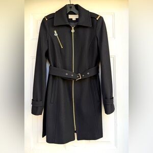 Michael Kors Black Wool Outerwear